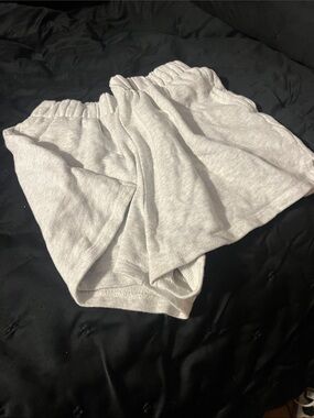 Kids Elastic Waist White Shorts - Unbranded